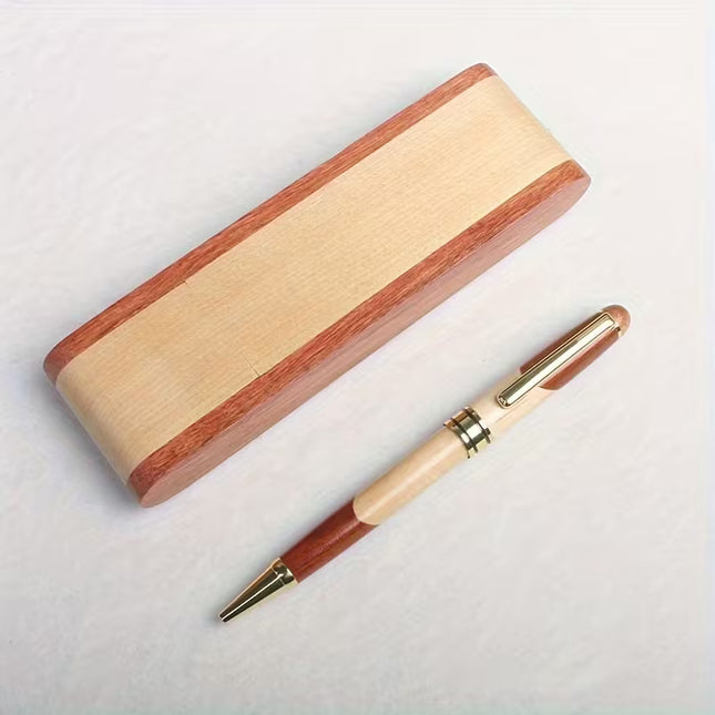 1Pc Puzzle Wood Pen + Puzzle Wood Gift Box Set Creative Puzzle Wood Gift Signature Pen