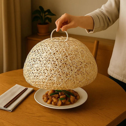 Bamboo Food Cover 33x16cm - Natural