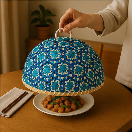 Bamboo Food Cover 35x17cm - Blue