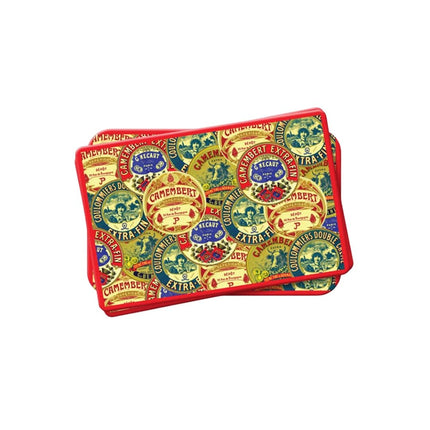 Vintage Camembert Cork-Backed Placemats – Set of 4