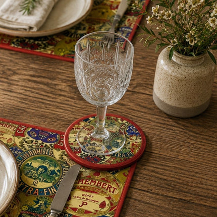 French Camembert Coasters (Set of 4)