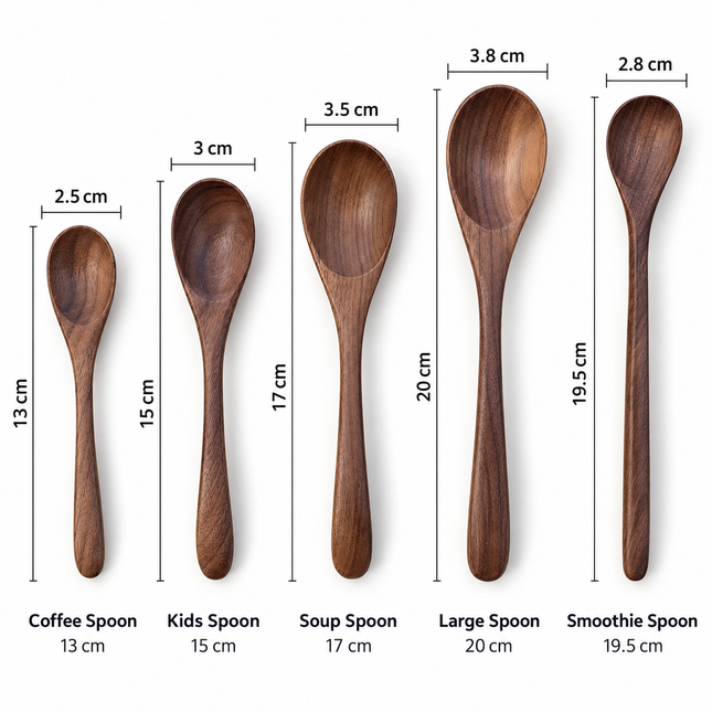 Walnut Wood Spoons – 5 Styles