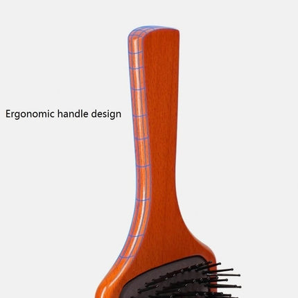 Lotus Handcrafts Wooden Paddle Hair Brush – Bamboo Detangling Brush Anti-Static Scalp Massage for All Hair Types