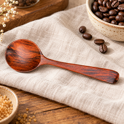 Round-Head Wooden Spoon – 13.5 cm