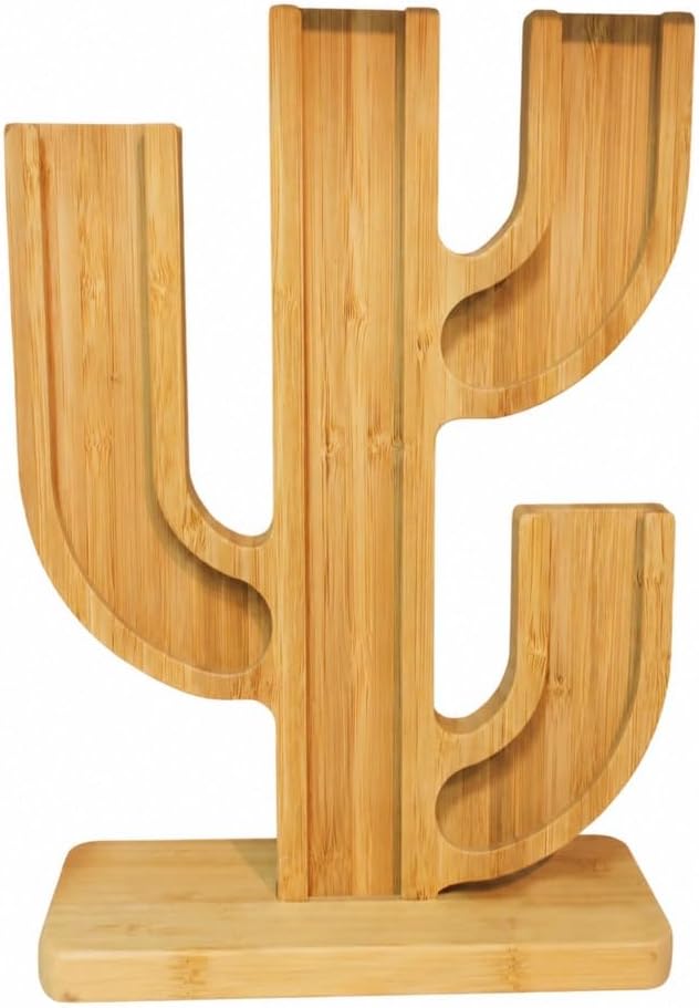 Bamboo Cactus Coffee Capsule Holder, Holds 23