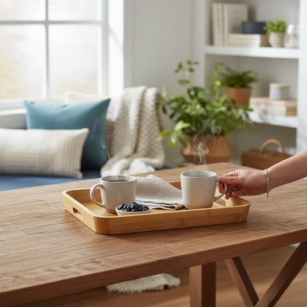 Bamboo Rectangle Tray 45x30x4cm