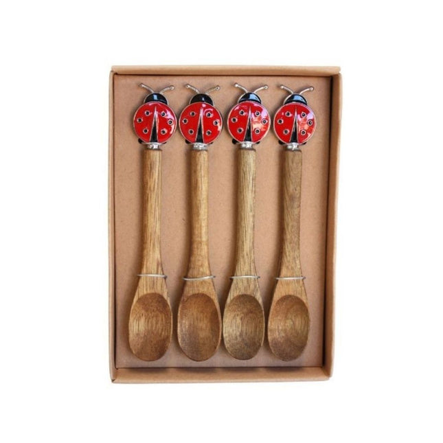 Acacia Ladybird Serving Spoons – Set of 4