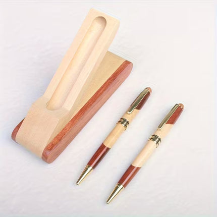 1Pc Puzzle Wood Pen + Puzzle Wood Gift Box Set Creative Puzzle Wood Gift Signature Pen