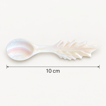 Mother of Pearl Leaf Handle Spoon 10 cm