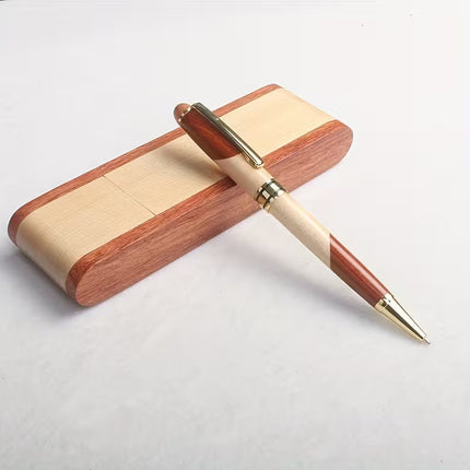 1Pc Puzzle Wood Pen + Puzzle Wood Gift Box Set Creative Puzzle Wood Gift Signature Pen