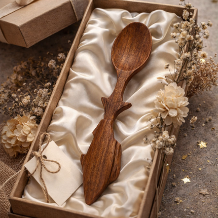 Artisan Fish Wooden Spoon perfect handmade gift.