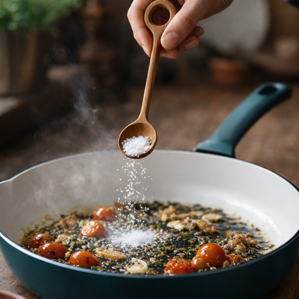 Ash wood loop handle spoon is easy to clean after use and maintains its natural beauty with minimal care needed.
