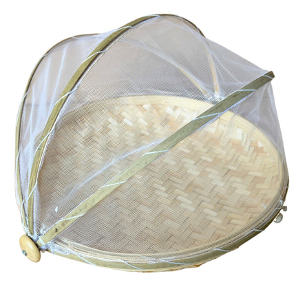 Mesh & Bamboo Food Cover 35x18cm