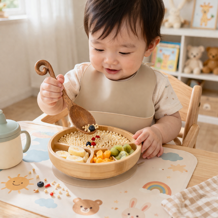 Handcrafted wooden spoon with hole features a cute charming design perfect for cooking serving and everyday kitchen use.