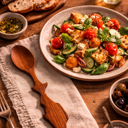 Artisan Fish Wooden Spoon ideal for everyday meal serving.