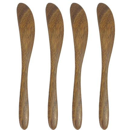 Acacia Wood Spreaders, Set of 4, 15 cm