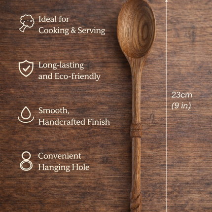 Handmade Wooden Spoon- Timber Taste Round Bowl Wooden Spoon (SPN-30)