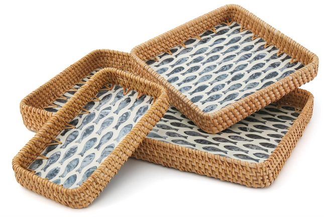 Natural Seagrass Decorative Home Storage Tray.