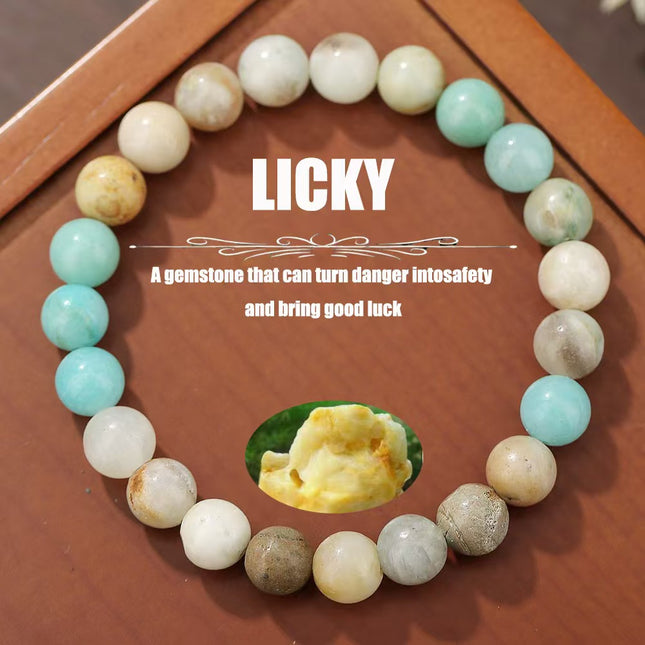 Amazonite Natural Stone Bracelet approx 18–18.5 cm