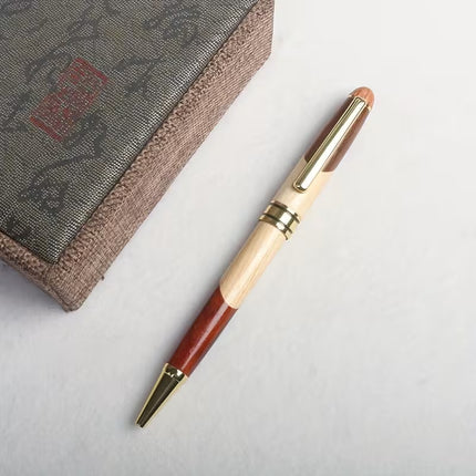 1Pc Puzzle Wood Pen + Puzzle Wood Gift Box Set Creative Puzzle Wood Gift Signature Pen