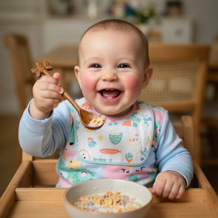 Handmade cute artistic wooden spoon crafted from natural materials safe for users and perfect for daily cooking use.