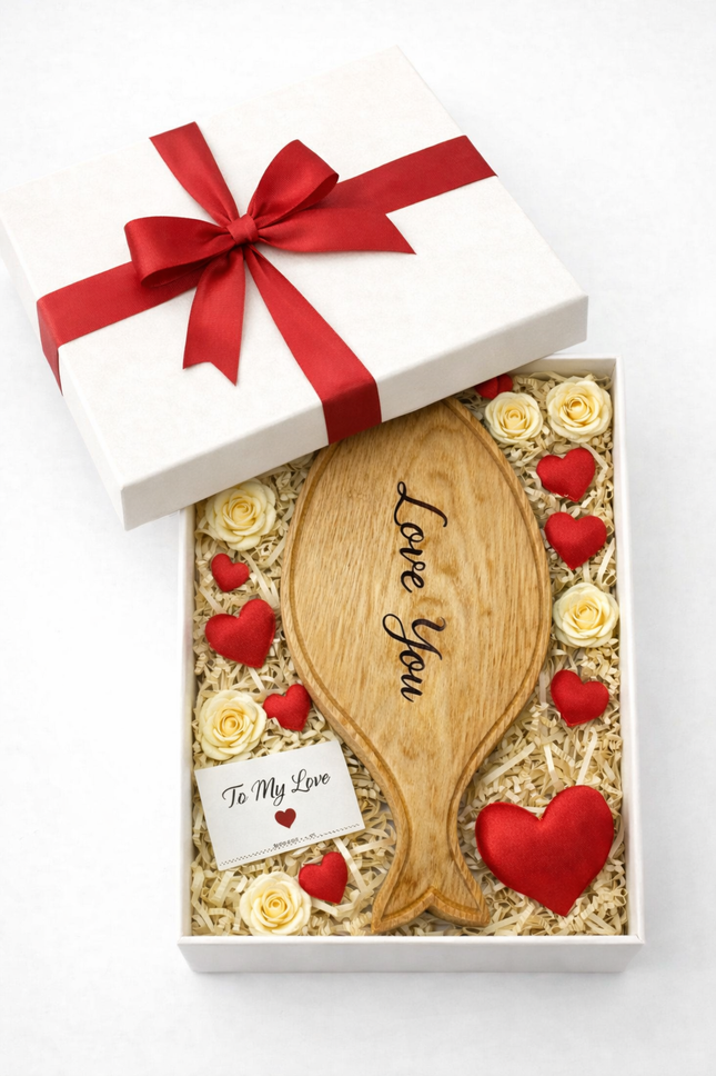 Handcrafted ashwood fish tray, a cute and meaningful gift for your loved ones.