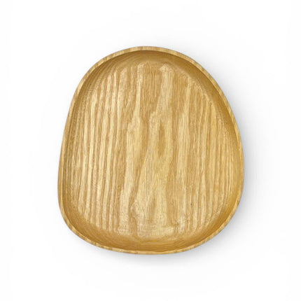 Cute ashwood pebble shaped serving tray for coffee, snacks, desserts, and cozy home decor.