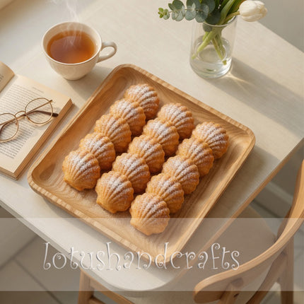 Handcarved ashwood square serving plate safe for everyday use and beautifully crafted for modern homes.