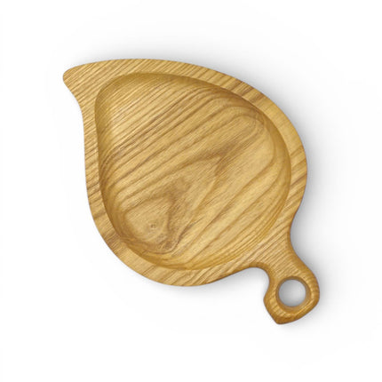 Handcarved ash wood leaf shape coasters are cute and perfect for everyday use