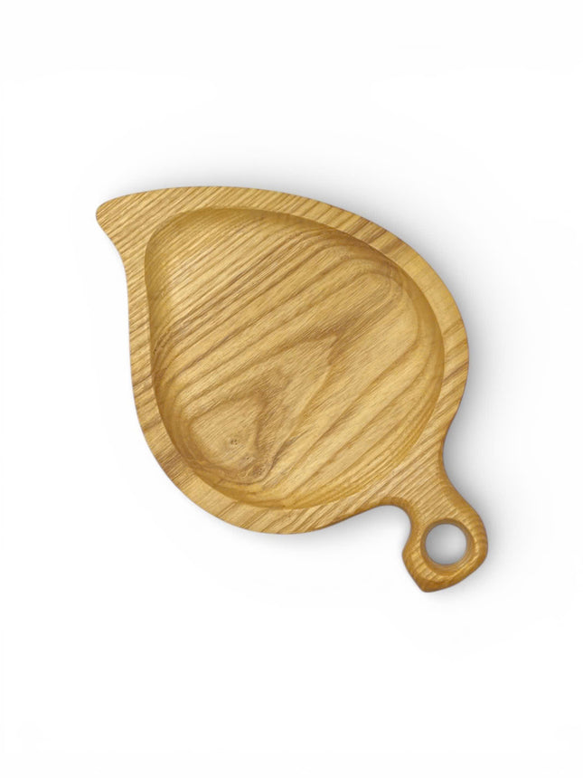 Handcarved ash wood leaf shape coasters are cute and perfect for everyday use