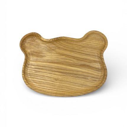 Handcrafted bear shape wooden serving tray brings a cute and charming touch to your table.