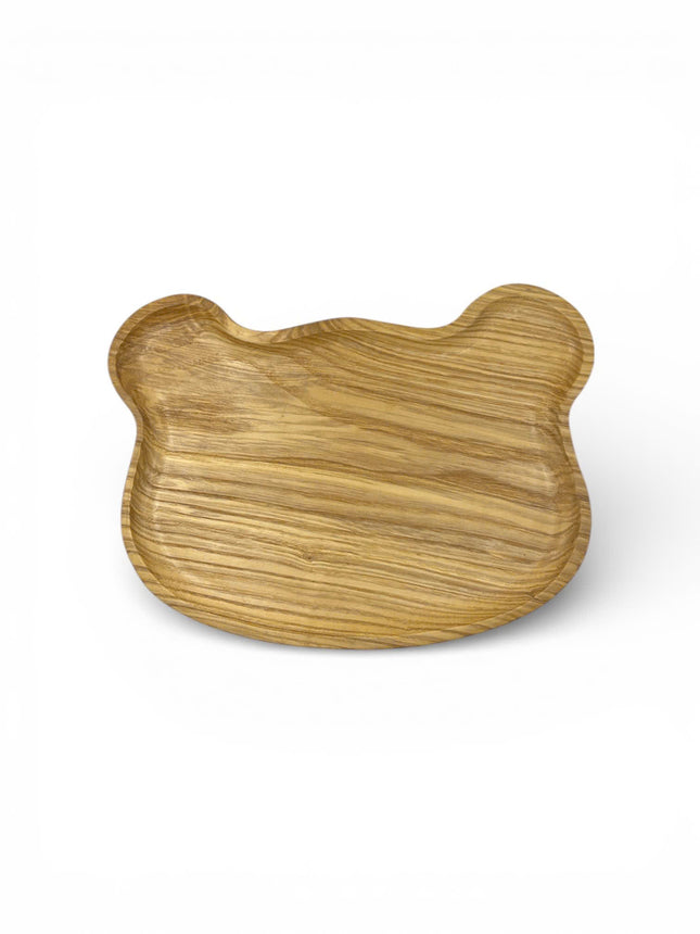 Handcrafted bear shape wooden serving tray brings a cute and charming touch to your table.