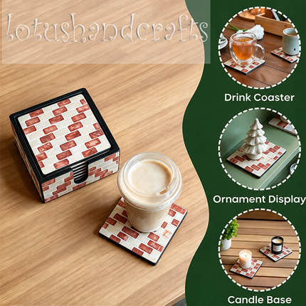 Luminous mother-of-pearl shell catches light, turning every cup rest into a glowing moment.