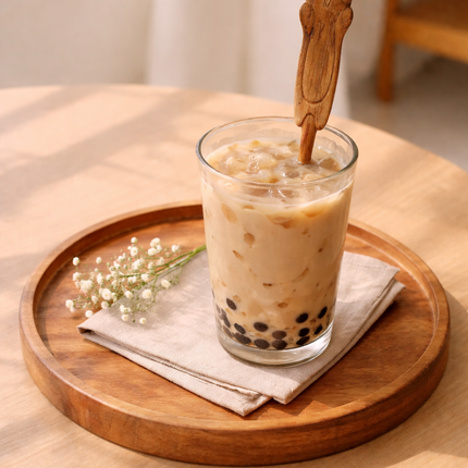 Cute cat handle wooden spoon brings charm and comfort to your everyday kitchen use.