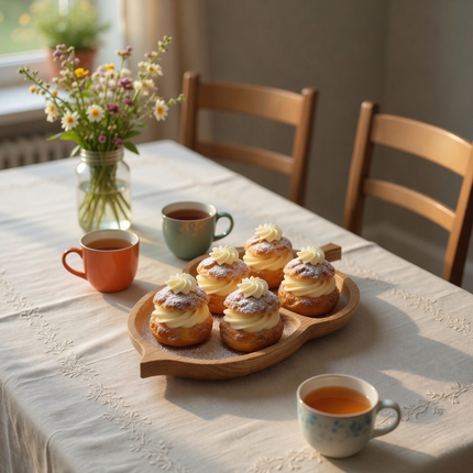 Handcrafted wooden acorn serving tray ensures user safety and offers a natural elegant dining experience.