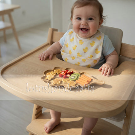 Handcarved ash wood oak leaf serving tray with durable quality and natural handmade beauty.