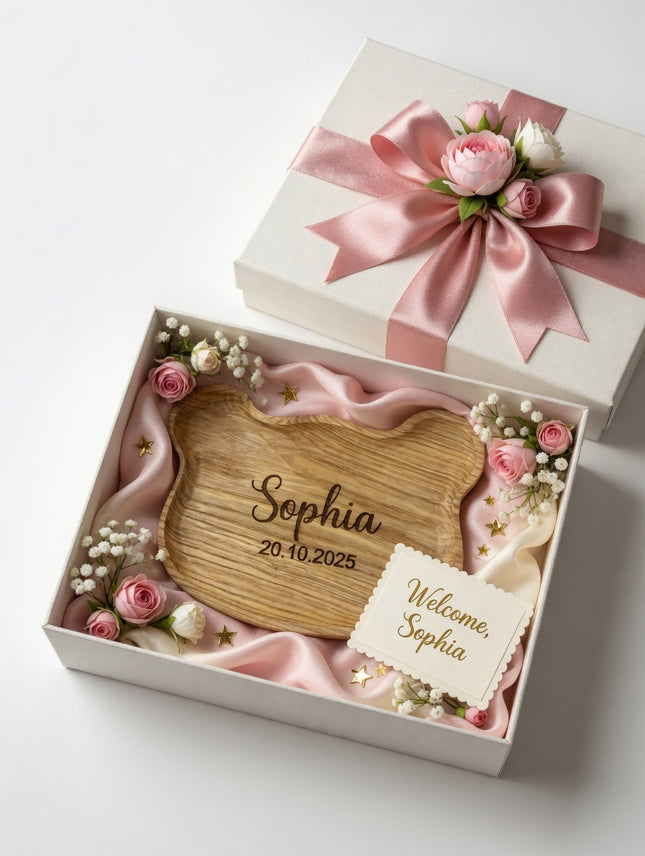 Handcrafted bear shape wooden serving tray makes a charming and unique gift for any occasion.