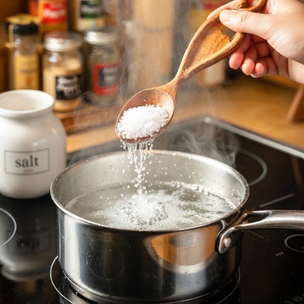 This handmade oval wooden spice spoon is safe for users and perfect for daily cooking.