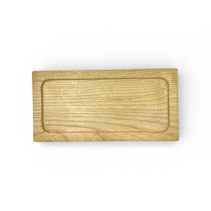 Cute everyday rectangular wooden serving tray for coffee, snacks, decor, and cozy modern living spaces.