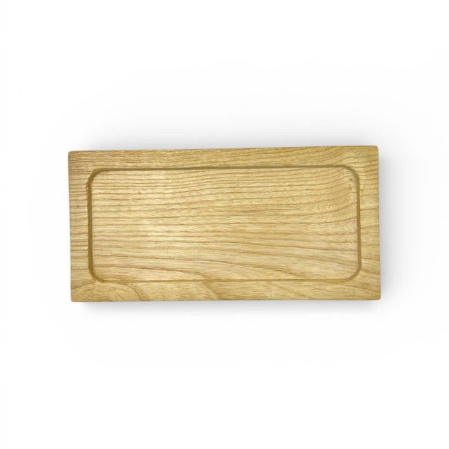 Cute everyday rectangular wooden serving tray for coffee, snacks, decor, and cozy modern living spaces.