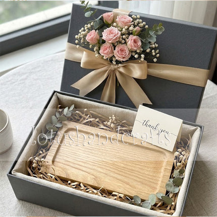 Cute everyday rectangular wooden serving tray for coffee, snacks, home decor, and thoughtful gifting ideas.