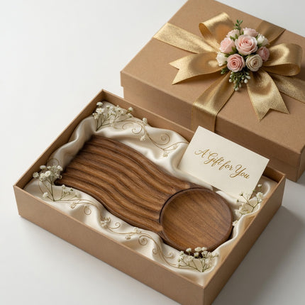 Wavy nest solid wood serving tray makes a perfect gift for any occasion.