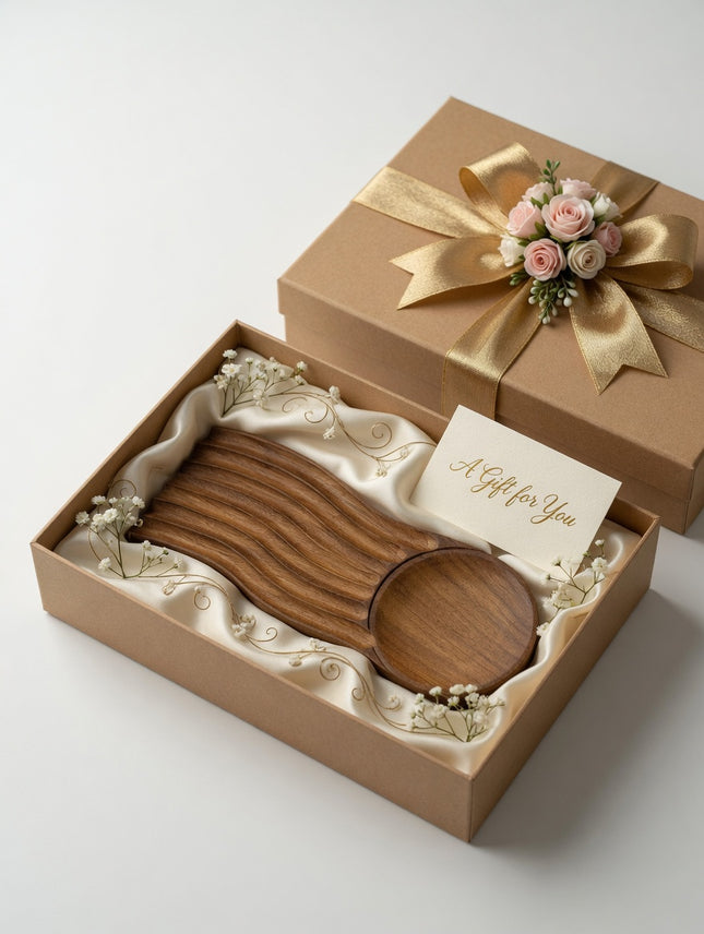 Wavy nest solid wood serving tray makes a perfect gift for any occasion.
