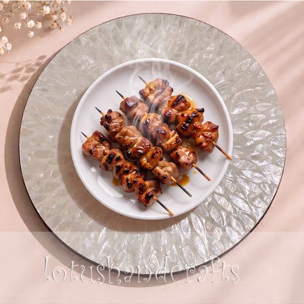 White Mother of Pearl Shell Inlay Placemat.