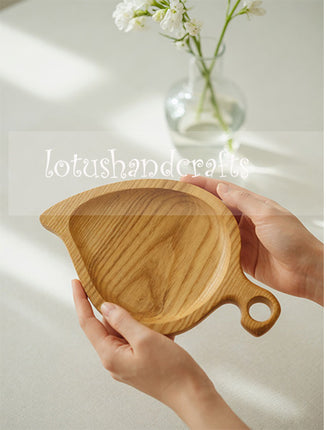 Handcarved ash wood leaf shape coasters are user friendly and beautifully crafted for everyday use