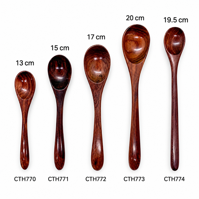 Rosewood Wooden Spoons – 5 Styles