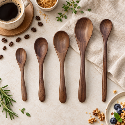 Walnut Wood Spoons – 5 Styles