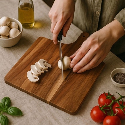Acacia Wood Cutting & Serving Board, 42 × 29 cm