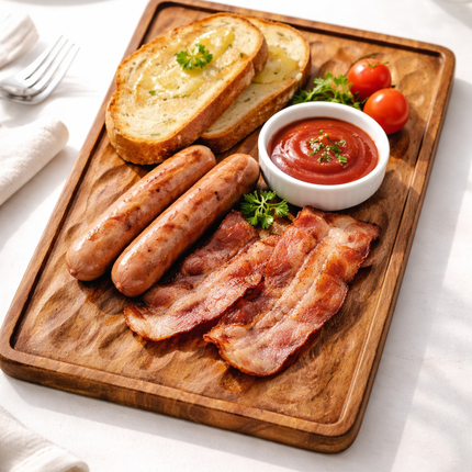 Flowing wave wooden serving tray board is easy to clean and convenient for everyday use.