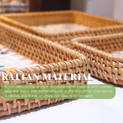 Handwoven Rattan Natural Seagrass
